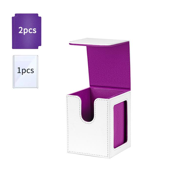 100+ Trading Card Deck Box PU Leather Gathering Card Toy W/ Magnetic Closure Game Cards Storage Game Card Case Protector