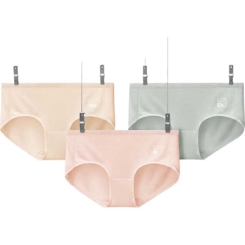 Bananain 5-Series Women's 7A Antibacterial Modal Mid-Waist Briefs 3-Pack