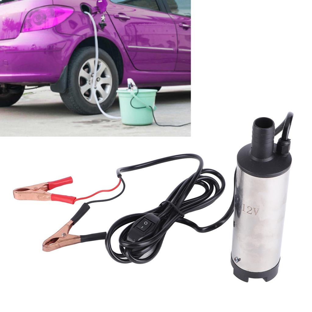 DC 12V 51mm Odłączana zatapialna pompa do transferu paliwa, wody, oleju, oleju napędowego, elektryczna