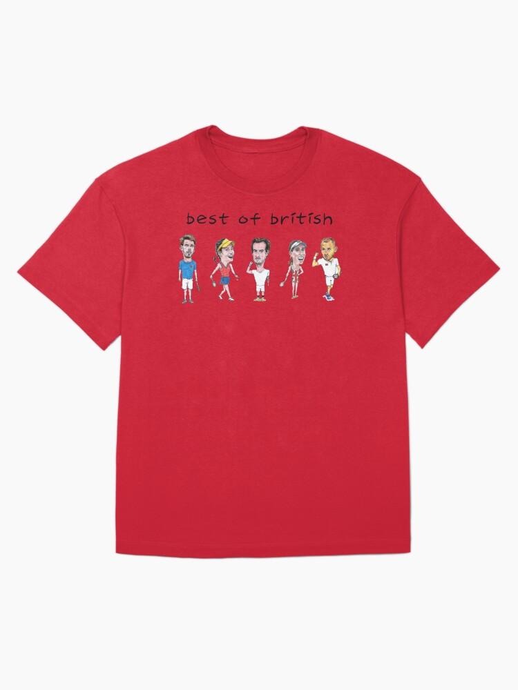 British Open Best of British tennis players - Cam Norrie, Emma Raducanu, Andy Murray, Johanna Konta, Dan Evans caricatures Oversized Unisex T-Shirt