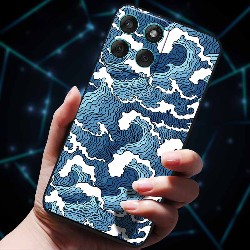 For Motorola Edge 60 Fusion Case 60Stylus 3D Flowers Emboss Phone Cases for Moto Edge 60 PRO Stylus Back Soft Silicone Bumper