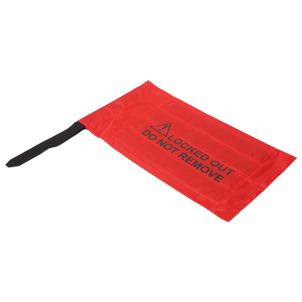 Safety Lockout Bag Wear Resistant Red Warning Signs for Vehicle Controller Button