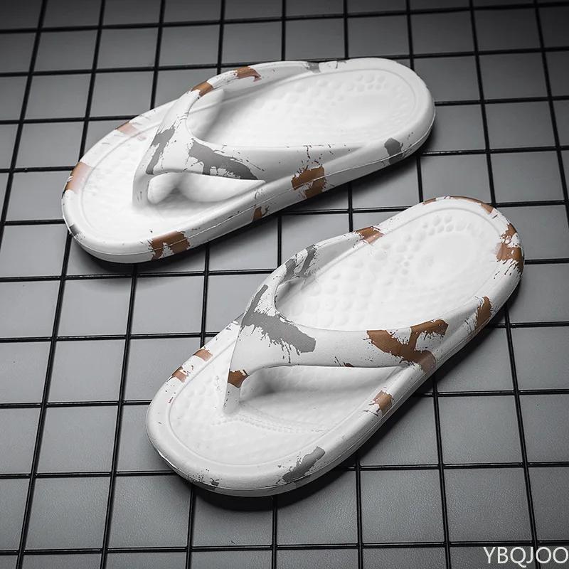 2024 New Summer Flip Flop Men's Trend Outer Wear Home Bathroom Slippers Wholesale Fashion Beach Shoes Men slippers men