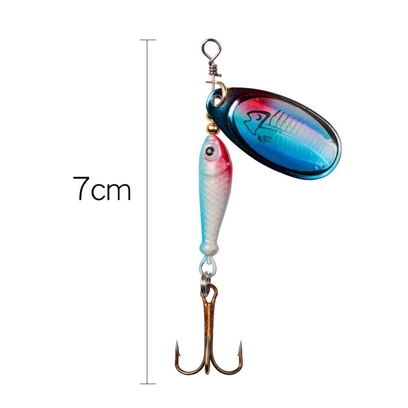 Metal Fishing Lure 9G  Bait High Quality Hard Baits Treble Hook Fishing Tackle For Pik