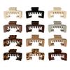 Extra Large Hat-Friendly Hair Claw Non-Slip Large Size Shark Clip Creative Square Hair Clip  Female