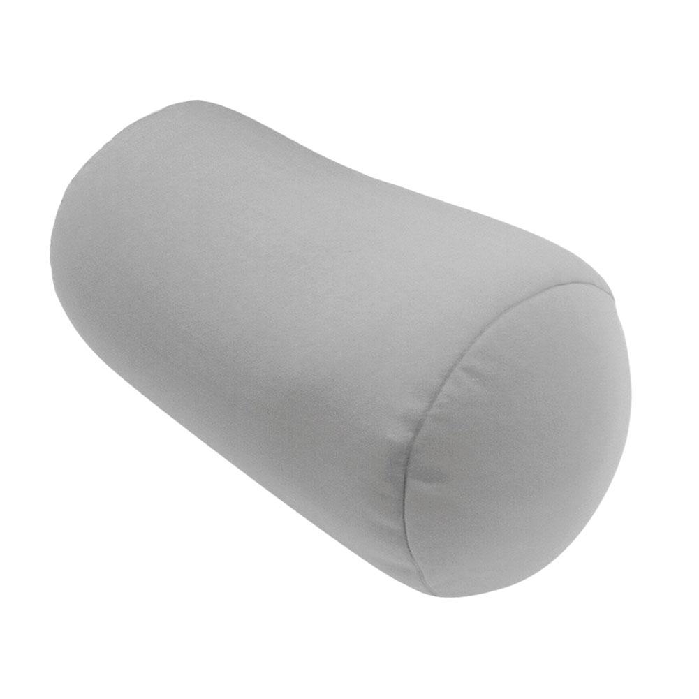 Super Soft Head Pillow Pure Color Cylindrical Pillow Microbead Back Cushion Roll Pillow Convenient Travel Office Nap Cushion