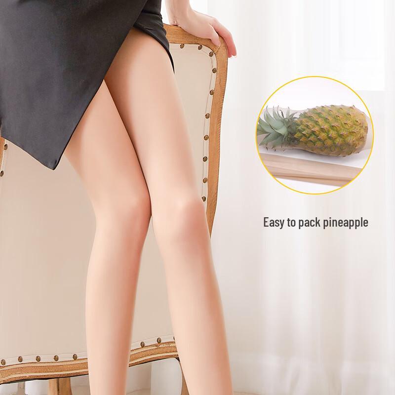 Aifandi Women's Ultra-Thin Seamless High-Elastic Pantyhose 3-Pack