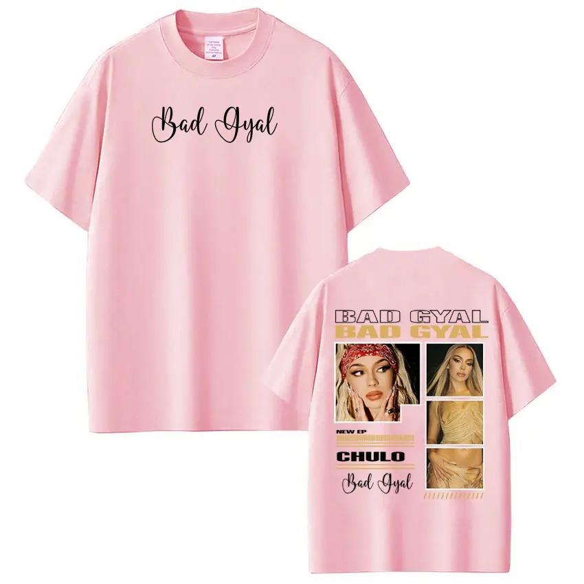 Singer Bad Gyal Album Tour Merch TShirt Unisex Fashion HipHop TShirt Summer 100 Cotton Mass Casual TShirt Streetwear
