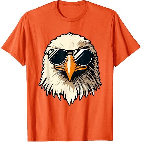 Bald Eagle 4th of July Men Funny Eagle T-Shirt