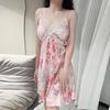 Women's Ice Silk Lace Pajama Set - Camisole & Shorts for Spring/Summer/Autumn