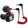 Camera Accessories TRS To TRS Cable Coiled Microphone Cable Microphone To Camera Spring 3.5mm Cable