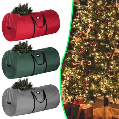 Heavy Duty Xmas Storage Container Christmas Tree Storage Bag Extra Large Oxford Cloth Foldable Storing Christmas Garland
