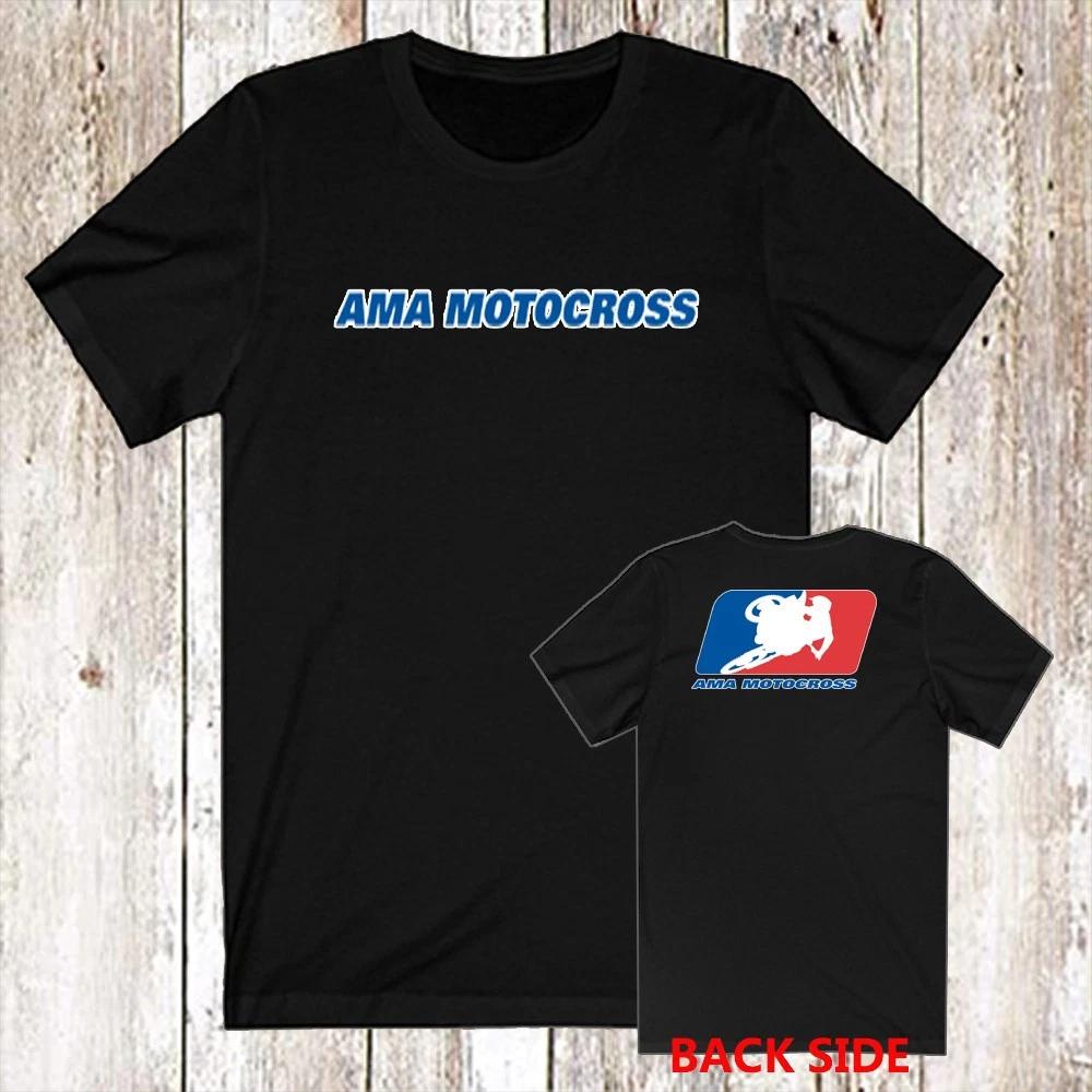 AMA Motorcross Men's Black Size S-5XL