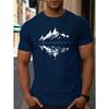 Fashionable Minimalist Printed T-shirt Summer Casual Men Cotton Retro Daily Simple Loose Fitness Run Short Sleeve Comfortable Breathable Soft T-Shirts