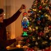 LED Nutcracker Decor Bright Lighting Classic Decoration Small LED Nutcracker For Tabletop For Family Friends Women Adults Kids