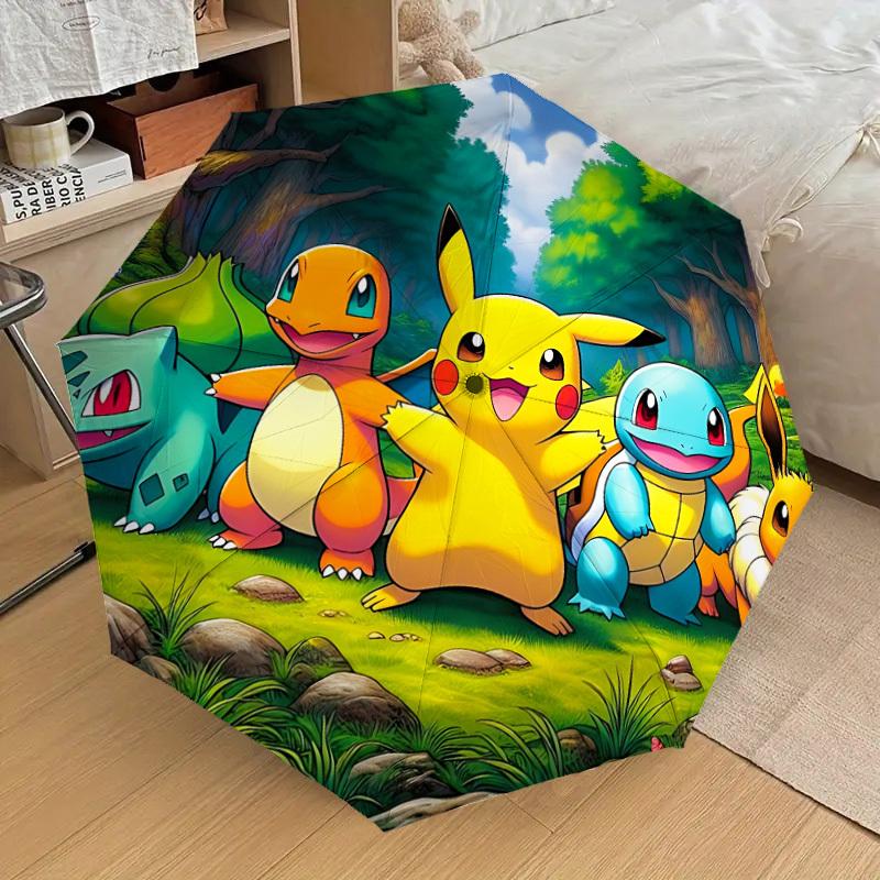 

1pc Pokemon Pikachu Automatic Open/Close Umbrella, Lightweight Design for Everyone,Durable Canopy yy251014090