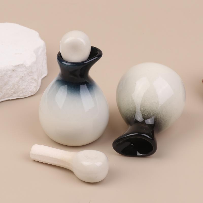 60Ml Empty Essential Oil Bottle Beauty Salon Scented Bottle Decorate Ceramic Aromatherapy Cosmetic Jar Home Decor Bottle