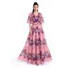 Short sleeve Plus size pleated vintage floral new in dresses for women casual maxi long summer dress