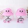 Children'S Bucket Hat Men'S And Women'S Cotton Cloth Hats With Moving Ears Cute Rabbit Hats Outdoor Sun Protection Attractions Travel