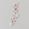 WJN New  Women Flower Sock Summer Lace Crystal Glass Silk Socks Short Thin Transparent Roses Jacquard Elastic Ultra Thin Socks