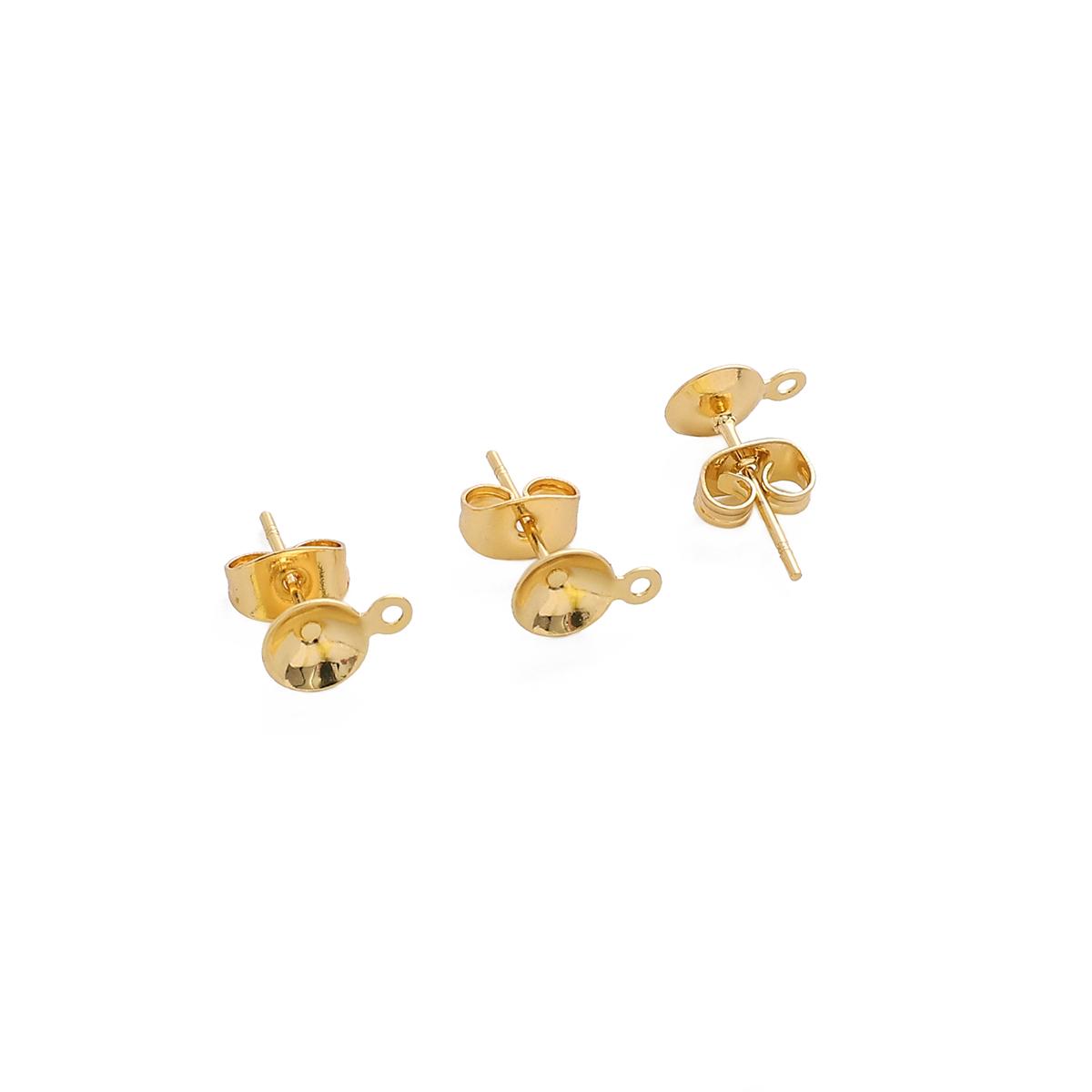 

2 шт. мідних імітаційних сережок у формі чаші для ручних аксесуарів для виготовлення ювелірних виробів своїми руками 6mm