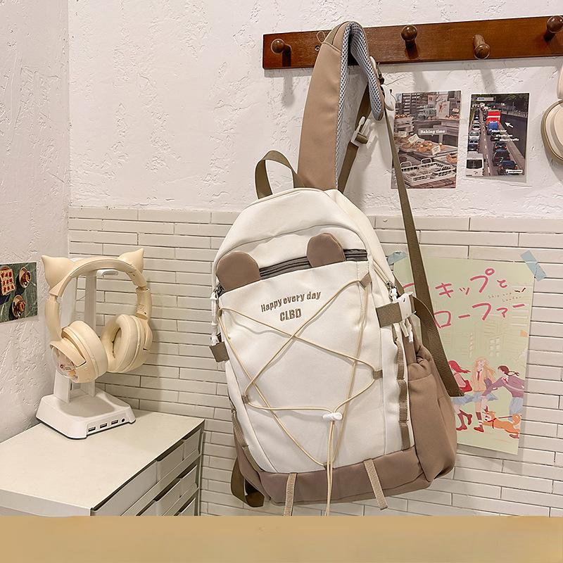 Student Bag New Male High Capacity High School Junior High School Travel Backpack Female Ins Cool Joker Backpack.