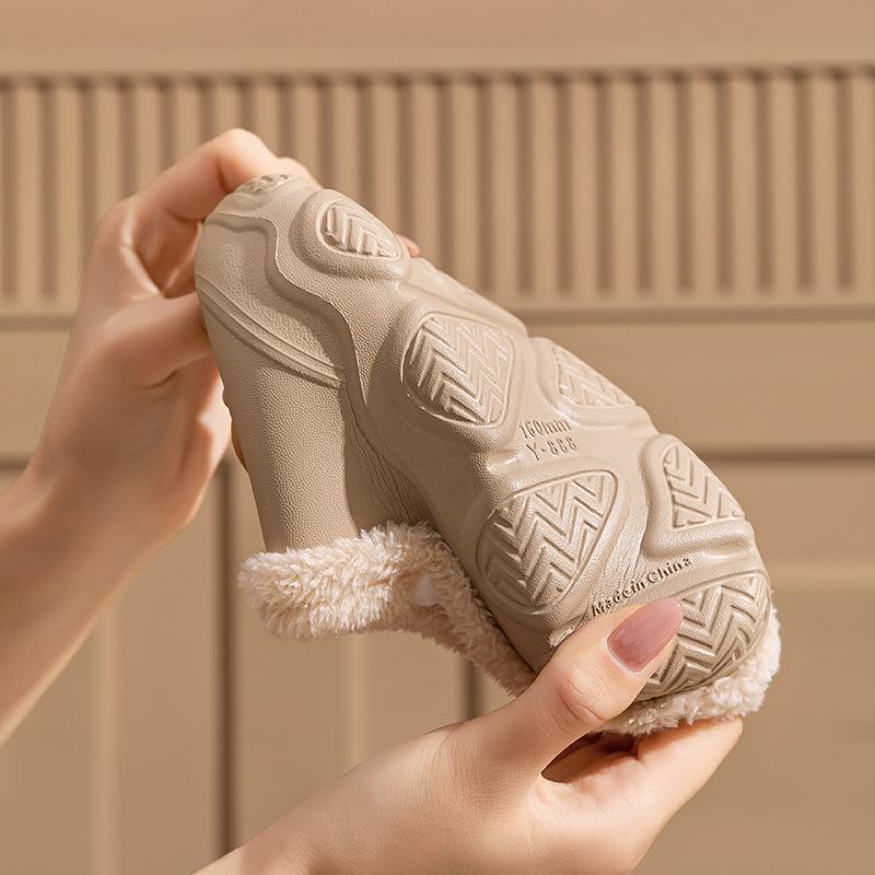 Cozy Waterproof Cotton Slippers for Kids: Warm, Velvet-Lined, EVA, Detachable, for Boys and Girls, Big Kids & Toddlers, Parent-Child Matching