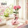 Small Table Sculpture 3D Printed Curved Flower Arrangement Stand, Minimalist Holder Ornament, Detailed Craft Statue Creative Artistic Decoration