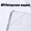 Fridge Magnet Making Set 5/15/50 Sets DIY Acrylic Kit, Square Rectangle Round Refrigerator Magnetic Crafts with Adhesive Backing Decor Crafts,