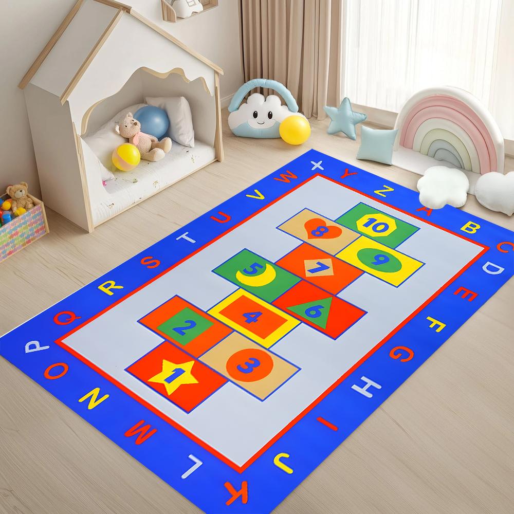 

Игровой коврик «Классики» с цифрами, обучающий ковер для счета, нескользящий детский ковер для детской комнаты, игровой комнаты, спальни девочки, домашнего декора 40cm x 60cm