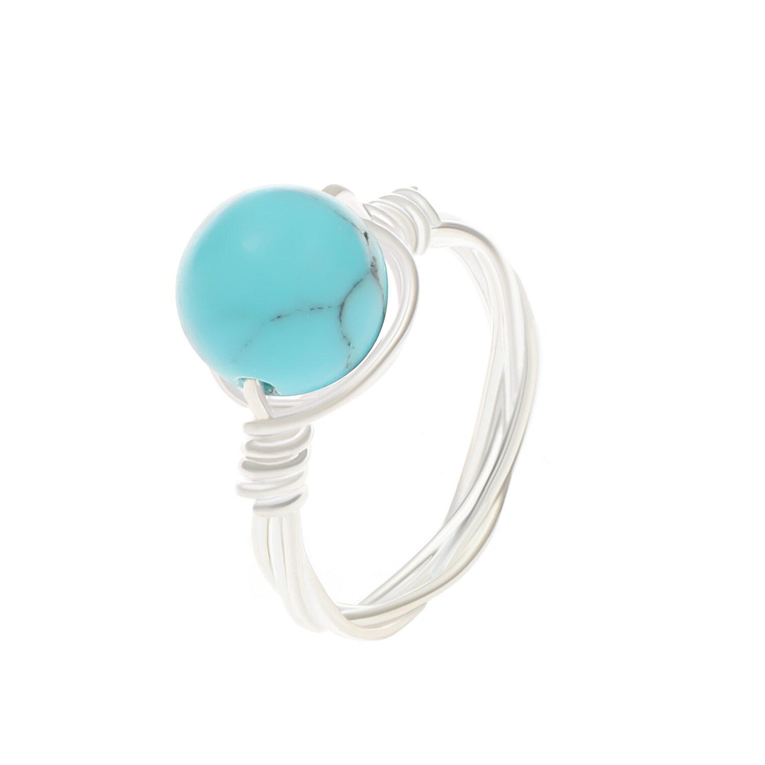 

Кольцо с камнем из кабошона, винтажные женские и мужские кольца из нержавеющей стали с бирюзой, красочные кольца в стиле панк, подарки на вечеринку