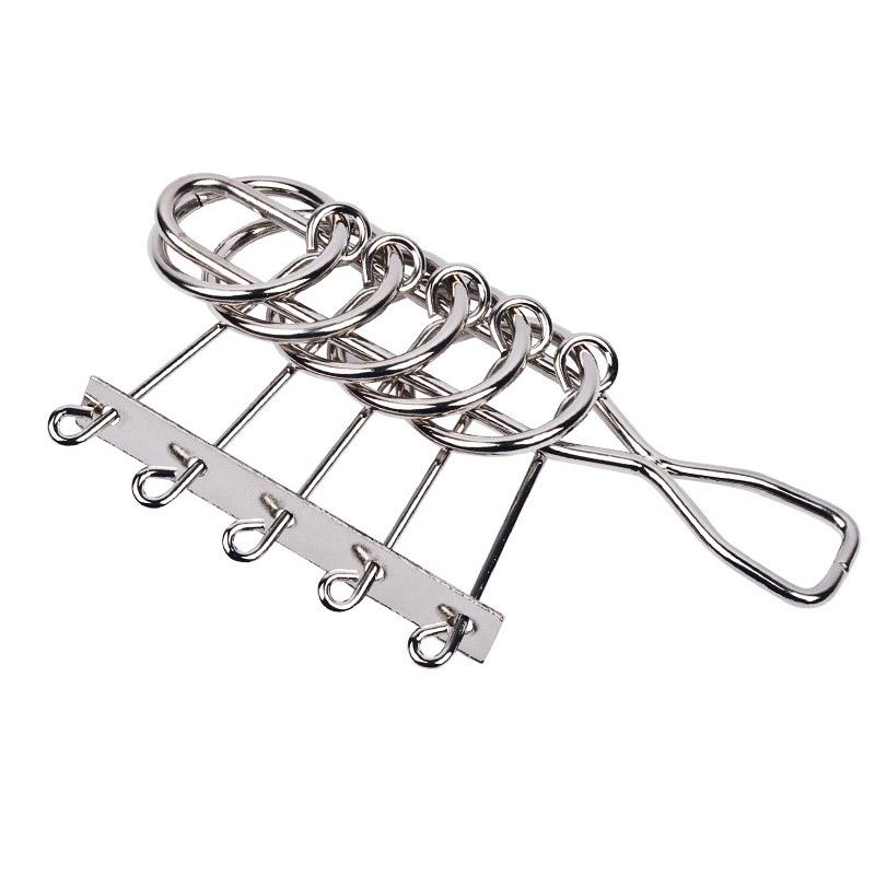 Metal Game Mind Brain Teaser Magic Wire Rings Puzzles For Adults Kids Disentanglement Iron Link Unlock Interlock Game