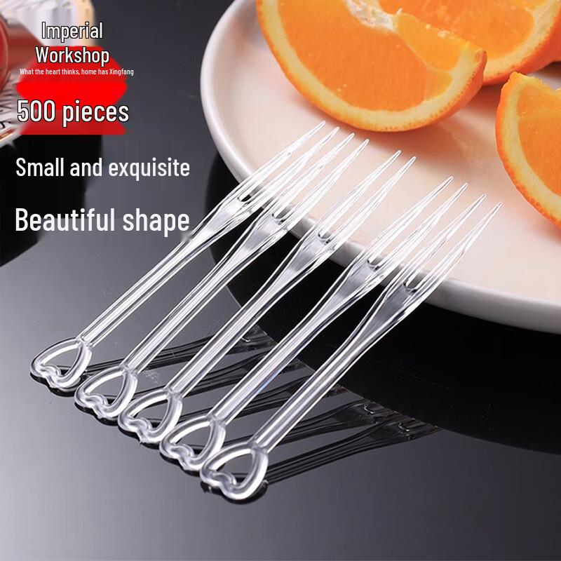 Xingfang Disposable Plastic Fruit & Dessert Forks