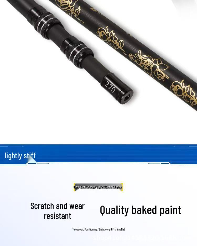 Telescopic Carbon Fiber Fishing Net with Foldable Head