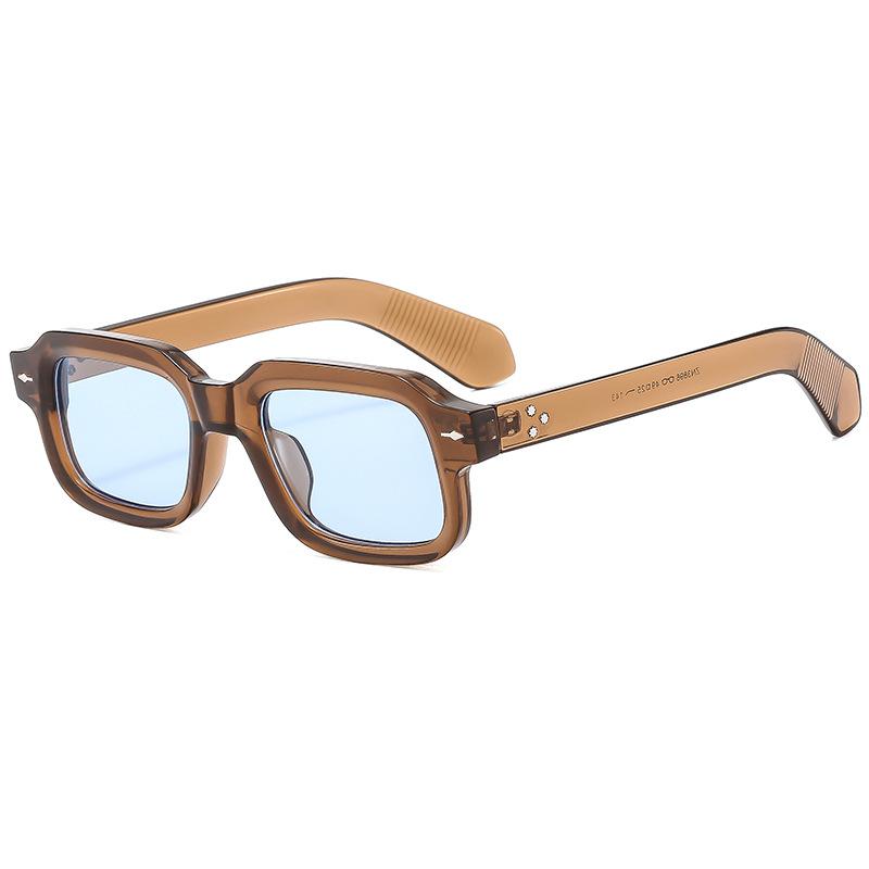 New Trend Square-Frame Arrow Sunglasses Retro Street Style Sunglasses With Sophisticated Appeal Classic Driving Shades