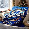 Football club.C Pattern Blanket for Home Decoration, Bed, Sofa, Car Travel, Camping, Suitable for All Seasons, Birthday Christmas Gift