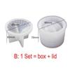 Diy Crystal Epoxy Resin Storage Box Cosmetic Cup Jewelry Box Mirror Silicone Mold