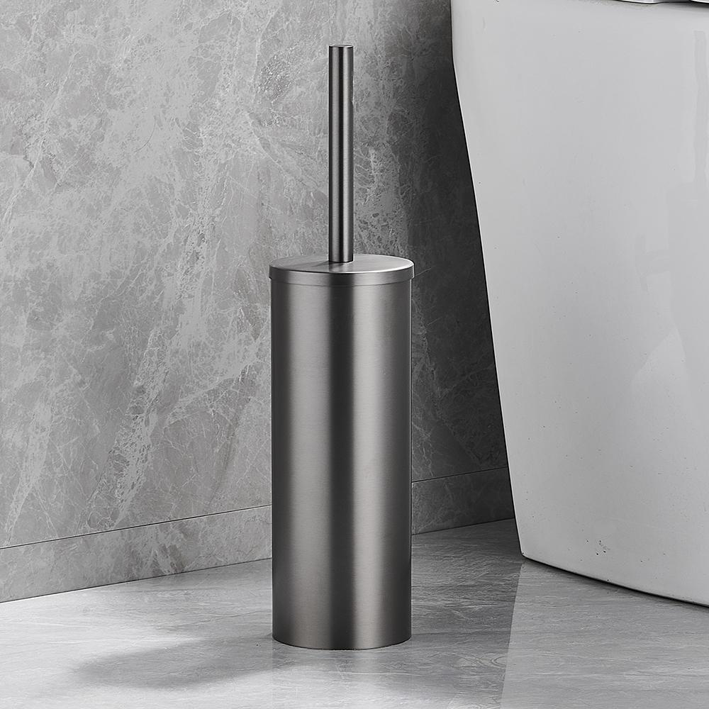 Stainless Steel Bathroom Toilet Brush Holder Accessories Black Toilet Brush Wall Mounted WC Cleaner Brush FR07
