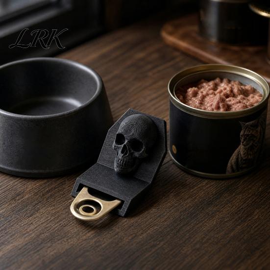 Can Opener Gothic Skull Opener, 3D Printed Pull Pet Tab Tool, Trendy Kitchen Accessory Gift for Friends Design