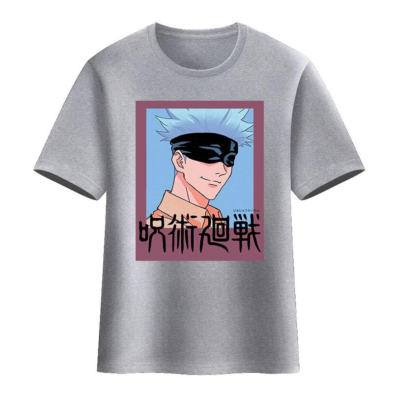 2025 New spell back to battle T-shirt animation two yuan two Nuo knotweed Uhito dog roll spine five cotton short-sleeved T-shirt