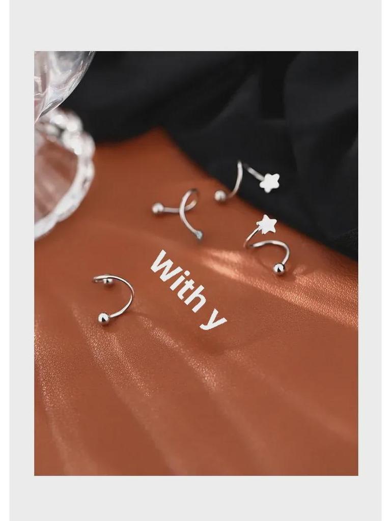 Elegant 2024 S925 Sterling Silver Spring Earrings for Women - Luxurious, High-End Ear Bone Studs & Lightweight Small Earrings