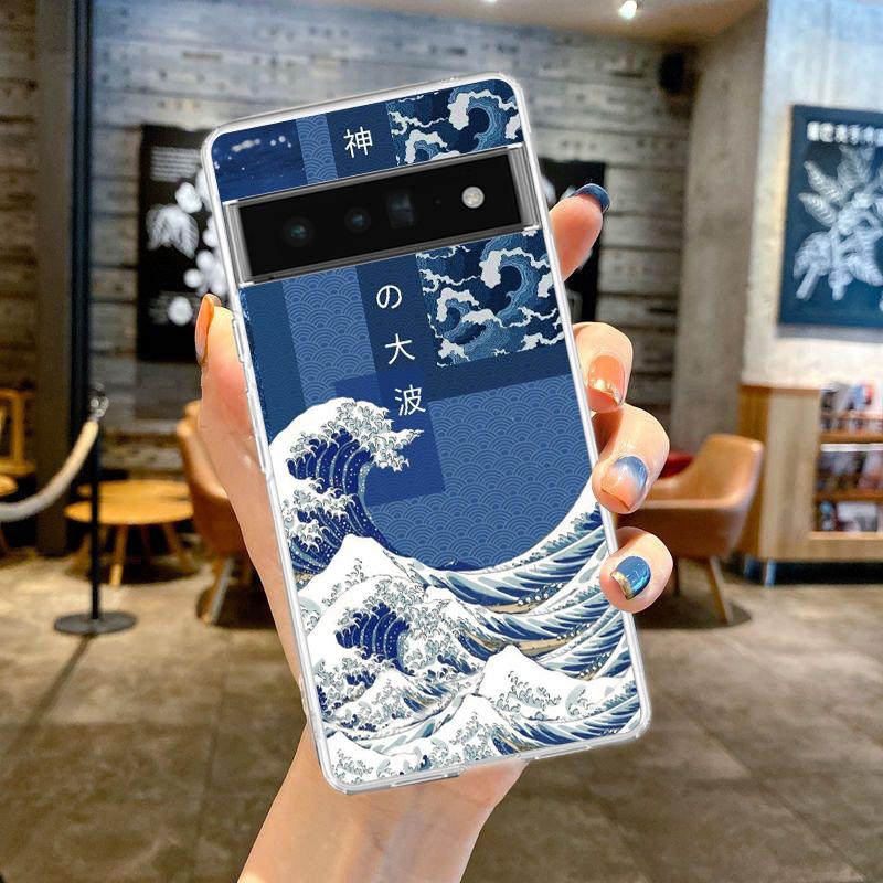 

Чехол для телефона Google Pixel 9 8 7 Pro 8A 7A 6A 6 Pro XL 5 4 5A 4A 3A 5G Мягкий ТПУ Прозрачный Чехол Япония Токио Осака Канагава Наклейка Pixel 8