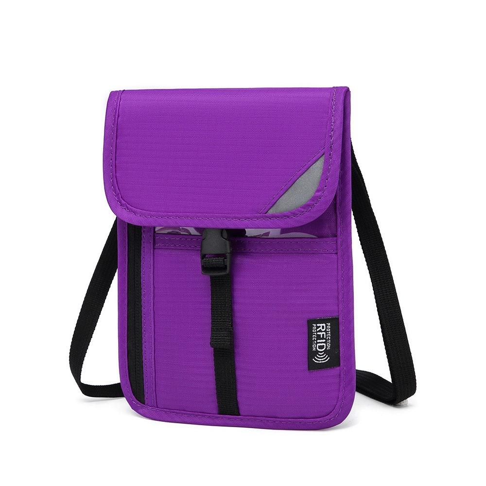 Anti-Tracking RFID Blocking Passport Holder Anti-Theft Passport Document Bag Neck Wallet  ID Card