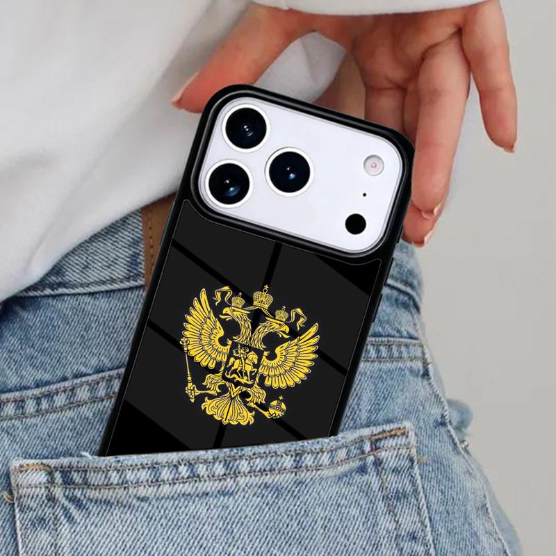Flag of Russian Federation Phone Case for iPhone 16e 15 14 13 12 17 Pro Max Plus Air 17pro Cover Coque