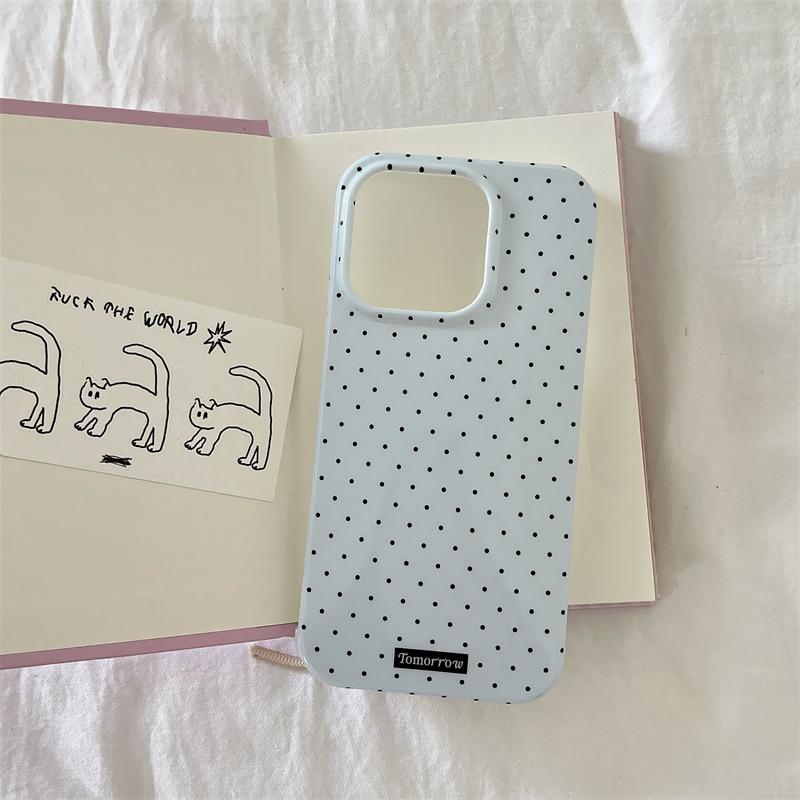 Korean ins simple polka dot for iphone11Promax Apple 11 mobile phone case 11 girl 11/11 soft case