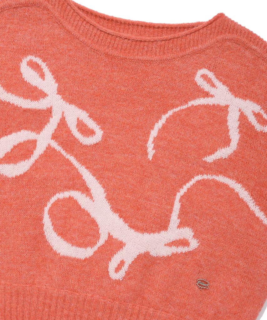 FALLETT Flowing Ribbon Knit Pink