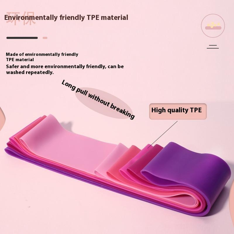 Tragbarkeit Tpe Widerstandsbänder Set Dehnen Beweglichkeitstraining Pilates Ausrüstung Yoga Stretchband Krafttraining
