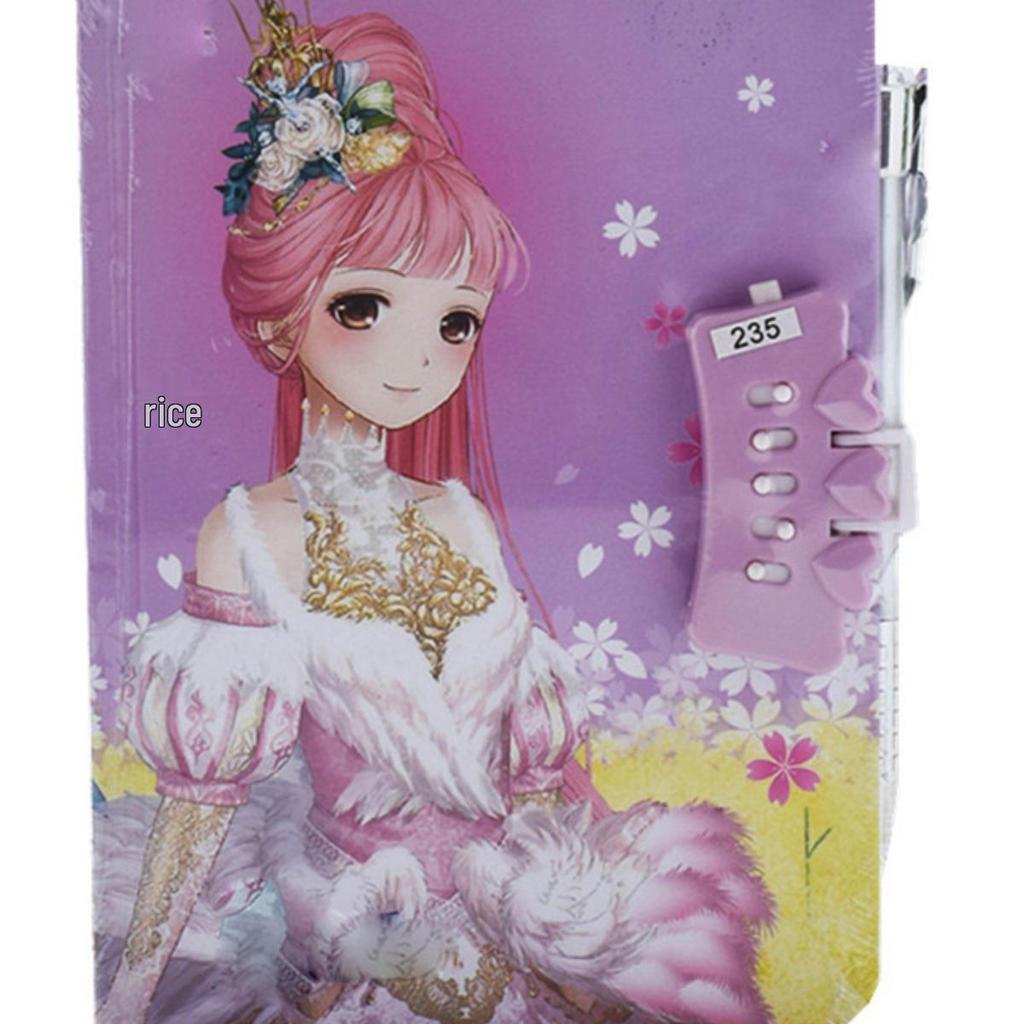Princess Lockable Literary Diary for Women & Girls with Pen - Cute for Students & Children
