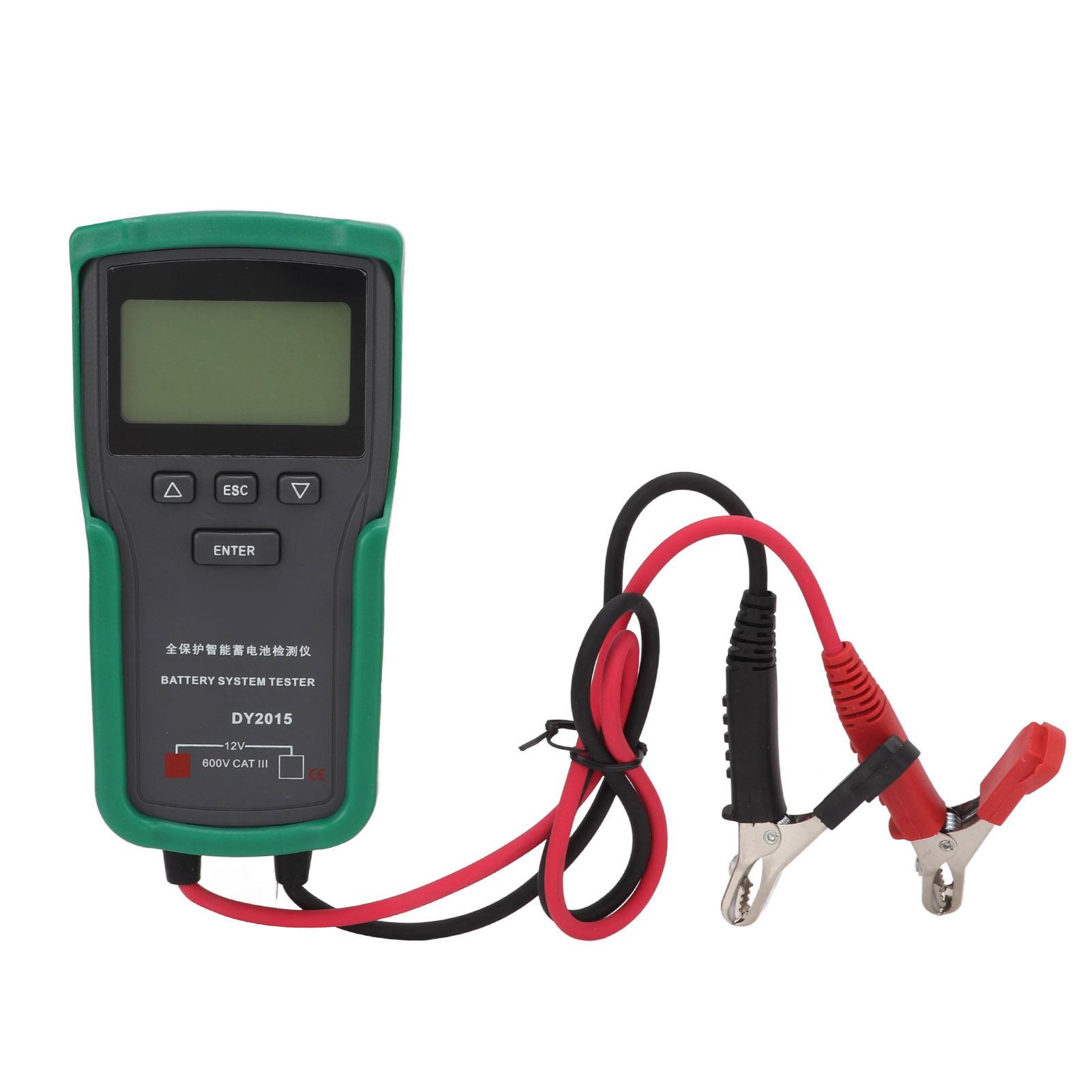 DY2015 12V Automotive Battery Tester Digital Car Battery Tester Car Battery Analyzer Detector