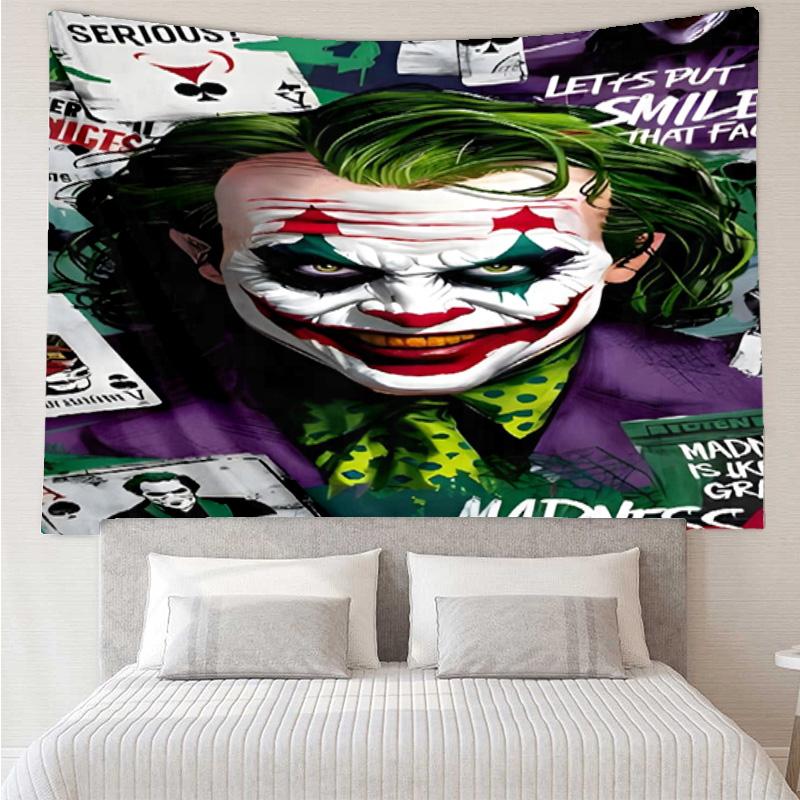 Joker Tapestry for Bedroom Aesthetic Classroom Tapestries Wall Hanging for Living Room Dorm Office,Ideal Creative Gift